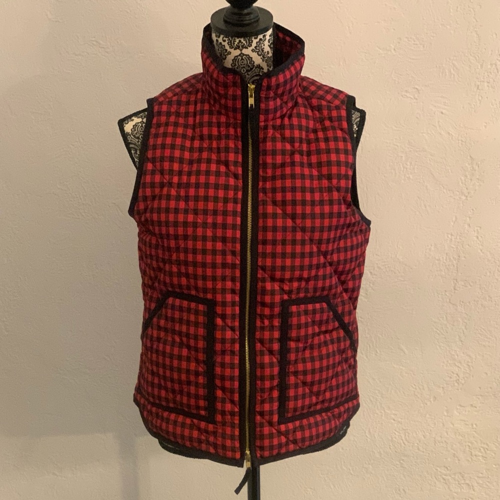 J. Crew Buffalo Plaid Vest